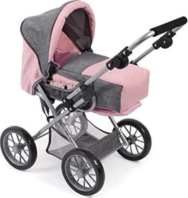 Bayer Chic 2000 Leni 2in1 Kombipuppenwagen melange grau/rosa