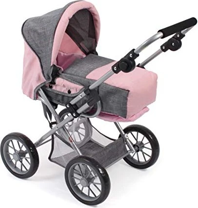 Bayer Chic 2000 Leni 2in1 Kombipuppenwagen melange grau/rosa