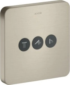 Hansgrohe Axor ShowerSelect softcube Kontrollfeld mit 3 Ventilen brushed nickel