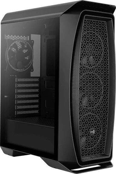 AeroCool Aero One Eclipse, schwarz, Glasfenster
