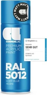 Cosmos Lac Acryllack-Spray RAL 5012 light blue matt, 400ml
