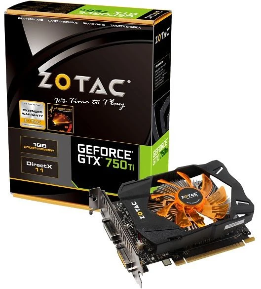 Zotac GeForce GTX 750 Ti, 1GB GDDR5, 2x DVI, Mini HDMI