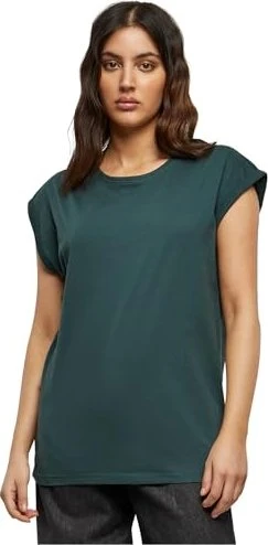 Urban Classics Extended Shoulder T-Shirt kurzarm bottlegreen (Damen)