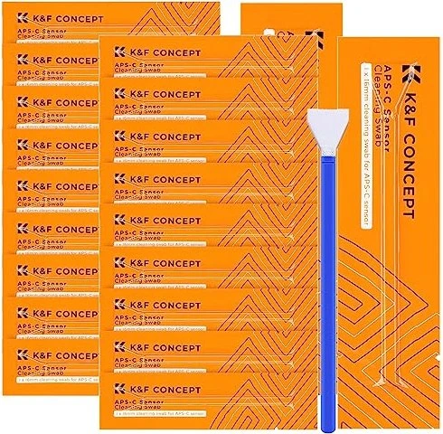 K&F Concept APS-C Sensor Reinigung 16mm Mikrofaser Swabs 20 Stück