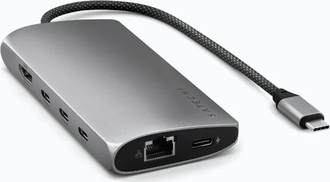 Satechi 8-in-1 Multiport Adapter, Space Grey, USB4 [Stecker]