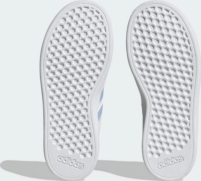 adidas Grand Court Court Elastic Lace and Top Strap cloud white/blue dawn/clear pink (Junior)