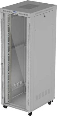 Lanberg 19" Rackschrank 47HE, freistehend, V2, Glastür, IP20, RAL 7035, 1000mm tief