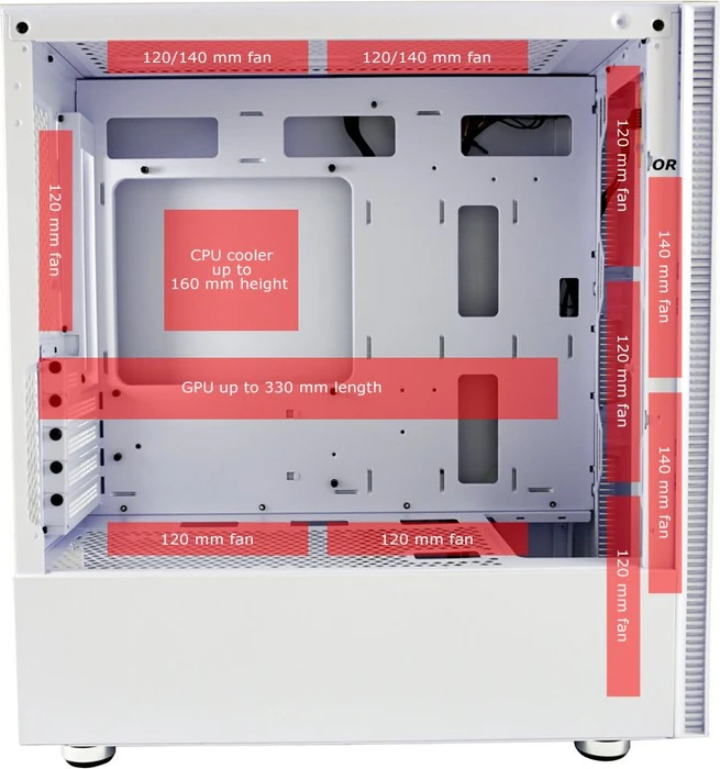 LC-Power Gaming 711MW Daybreak_X, Glasfenster