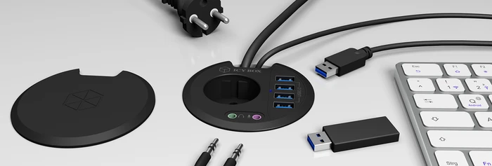 RaidSonic Icy Box IB-HUB1430 Tisch-Hub, 4x USB-A 3.0, USB-A 3.0 [Stecker]
