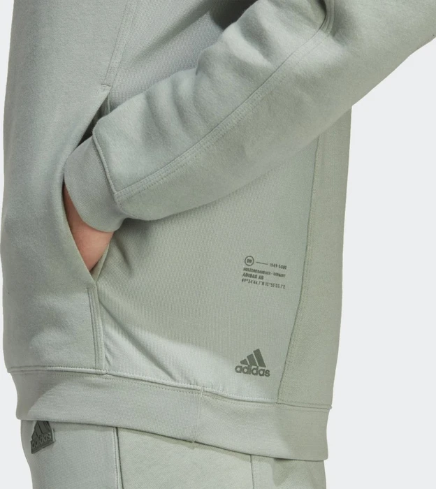 adidas City Escape Hoodie silver green (Herren)