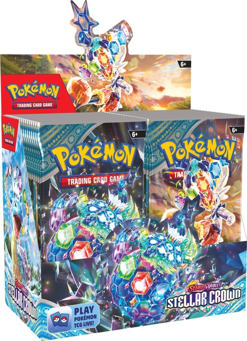 Pokémon - Karmesin & Purpur Stellarkrone Booster Display