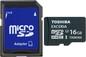 Toshiba Exceria R95/W60 16GB, UHS-I U3, Class 10 (SD-CX16UHS1)