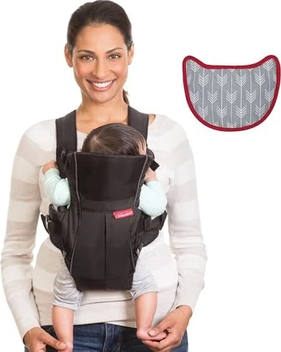 infantino Swift Classic Babytrage schwarz/rot