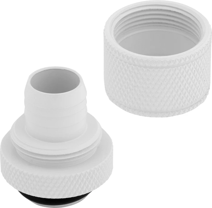 Corsair Hydro X Series XF Softline, Compression Fitting G1/4" auf 13/10mm, weiß, 4er-Pack