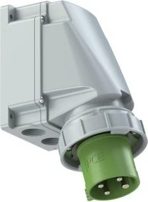 PCE CEE-Wandgerätestecker 63A 4p 10h IP67 POWER TWIST