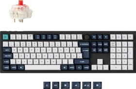 Keychron Q6 Max, Carbon Black, LEDs RGB, hot-swap, Gateron Jupiter RED, USB/Bluetooth, DE (Q6M-M1-DE)