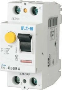 Eaton PXF-40/4/003A FI-Schutzschalter – 40A, 4-polig, 30mA Fehlerstrom, Typ A (236776)