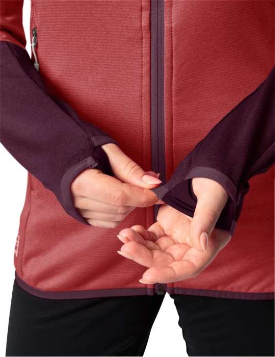 Vaude Monviso Fleece Hooded Funktionsjacke brick (Damen)