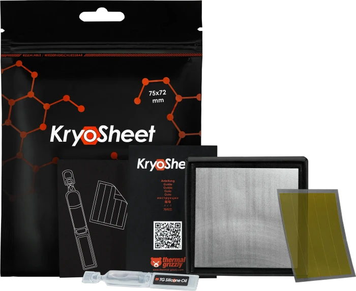 Thermal Grizzly KryoSheet, Wärmeleitpad, 75x72x0.2mm