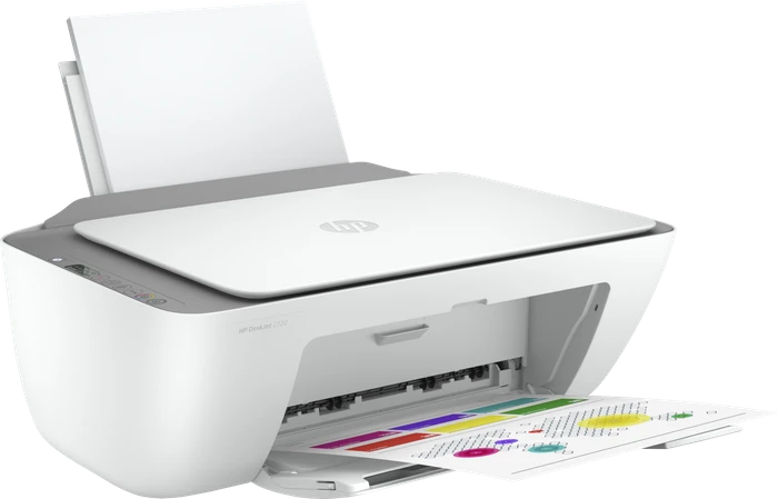 HP DeskJet 2722 All-in-One weiß/grau, Tinte, mehrfarbig