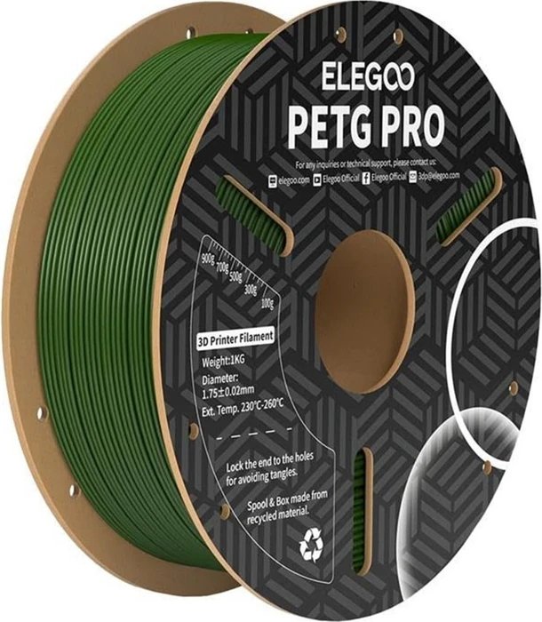 Elegoo PETG Pro, Olive Green, Spule, 1.75mm, 1.00kg (50.203.0449)