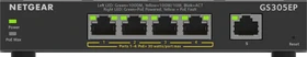 Netgear SOHO GS300 Desktop Gigabit Smart Switch, 5x RJ-45, 63W PoE+
