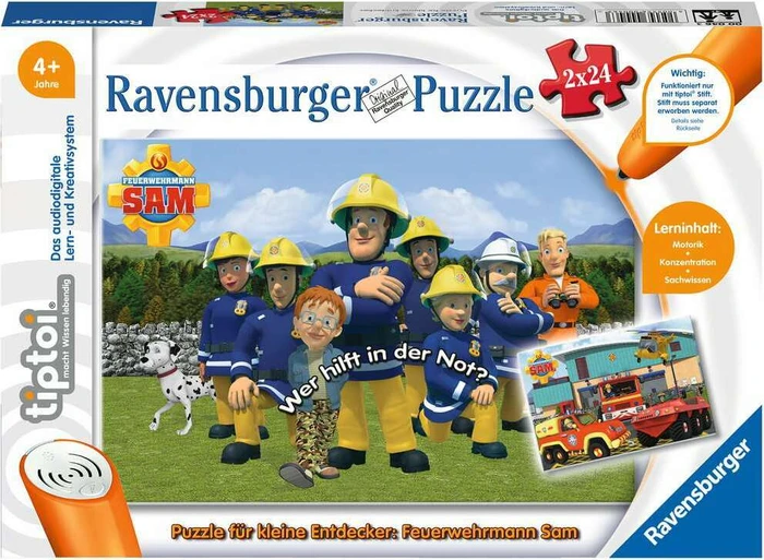 Ravensburger tiptoi Puzzle: Puzzle für kleine Entdecker: Feuerwehrmann Sam