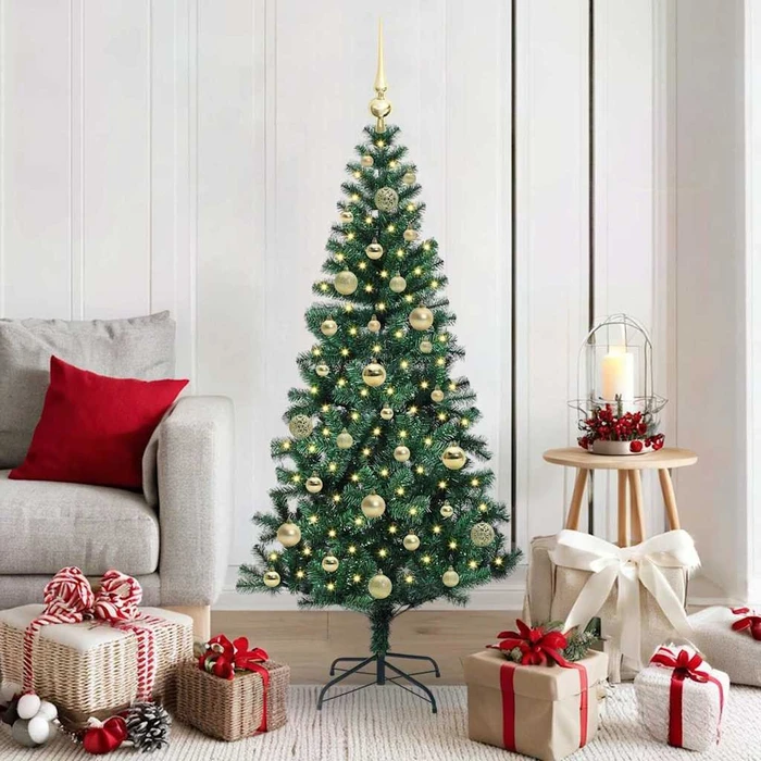 vidaXL Künstlicher Weihnachtsbaum, 150cm, inkl. LED-Beleuchtung (3396753)