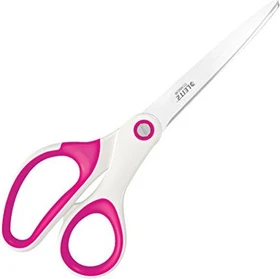 Leitz WOW Titan Büroschere, Universalschere/Papierschere, Rechtshänder, 205mm, weiß/rosa