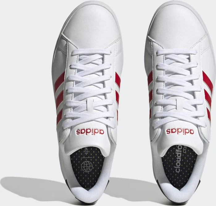 adidas Grand Court 2.0 cloud white/better scarlet/core black