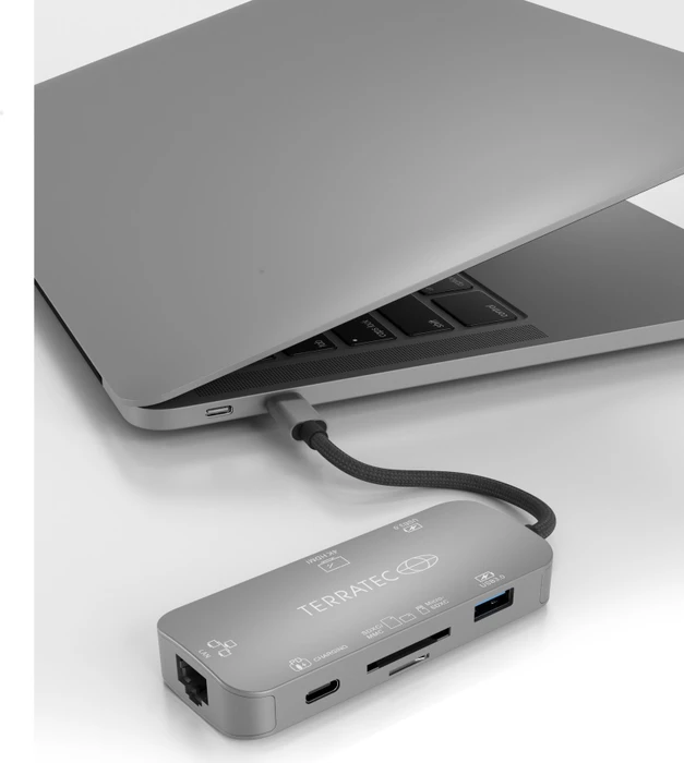 TerraTec Connect C8 Multiport-Adapter, USB-C 3.0 [Stecker]