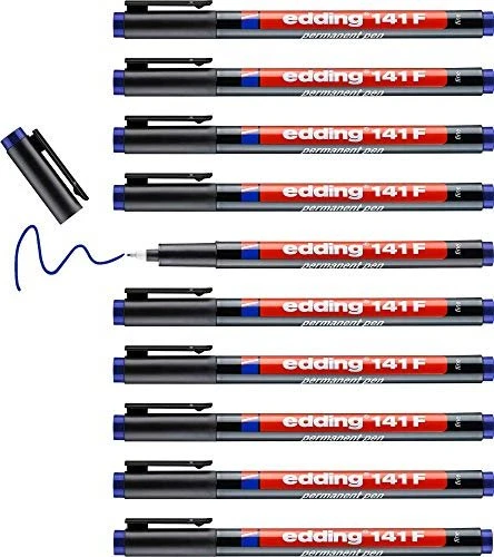 edding 141 F Folienschreiber blau, 10er-Pack