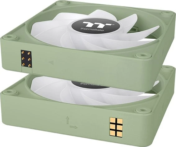 Thermaltake CT140 EX ARGB Sync Reverse Matcha Green, grün/weiß, 140mm, 3er-Pack