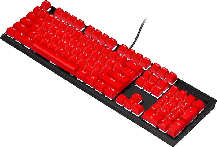 Corsair Pro Keycap Mod Kit, Kunststoff (PBT) Double-Shot, rot, 105 Tasten, ISO-DE