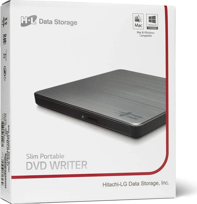 Hitachi-LG Data Storage GP60NS60, SlimLine silber, USB 2.0
