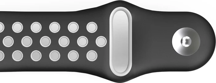 Hama Ersatzarmband Sport für Fitbit Versa 2 grau/schwarz
