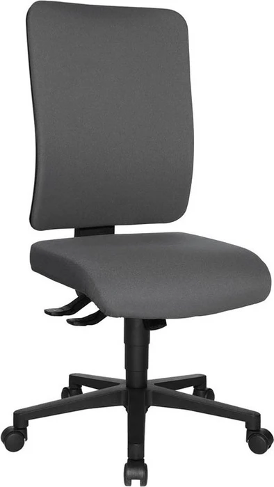 Topstar Open X (P) Bürostuhl, Fußkreuz Kunststoff schwarz, Bezug Stoff grau