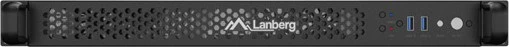 Lanberg Servergehäuse 300/100, schwarz/grau, 1HE, Flex-ATX