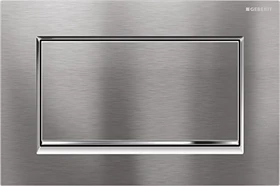 Geberit Sigma30 Betätigungsplatte für Spül-Stopp-Spülung Chrom gebürstet/glanzverchromt/Chrom gebürstet