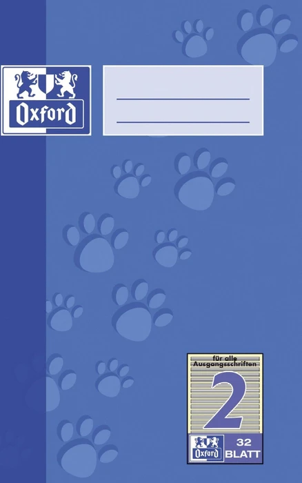 Oxford Schulheft, A5, Lineatur 2, blau, 32 Blatt, 10er-Pack