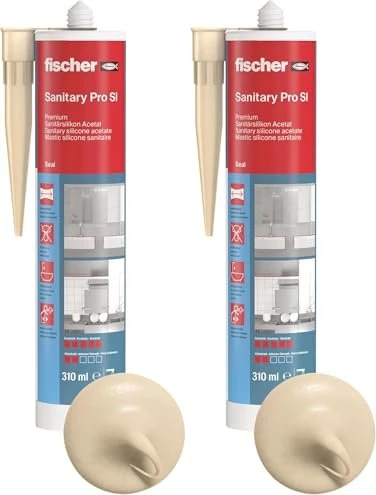fischer DSSA Sanitärsilicon beige, 310ml