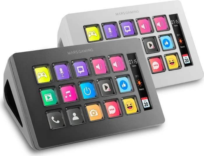 Mars Gaming MSD-ONE Control Panel, schwarz, USB-C