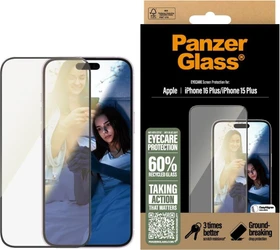 PanzerGlass Eyecare Screen Protector Ultra-Wide Fit für Apple iPhone 16 Plus