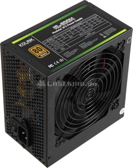 Kolink KL Series Modular 600M 600W, ATX 2.3