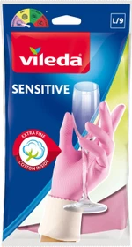 Vileda Haushaltshandschuhe Sensitive Größe L rosa, 2 Stück