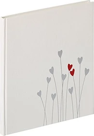 Walther Design Buch Gästebuch Hochzeit Bleeding Heart 23x25 weiß