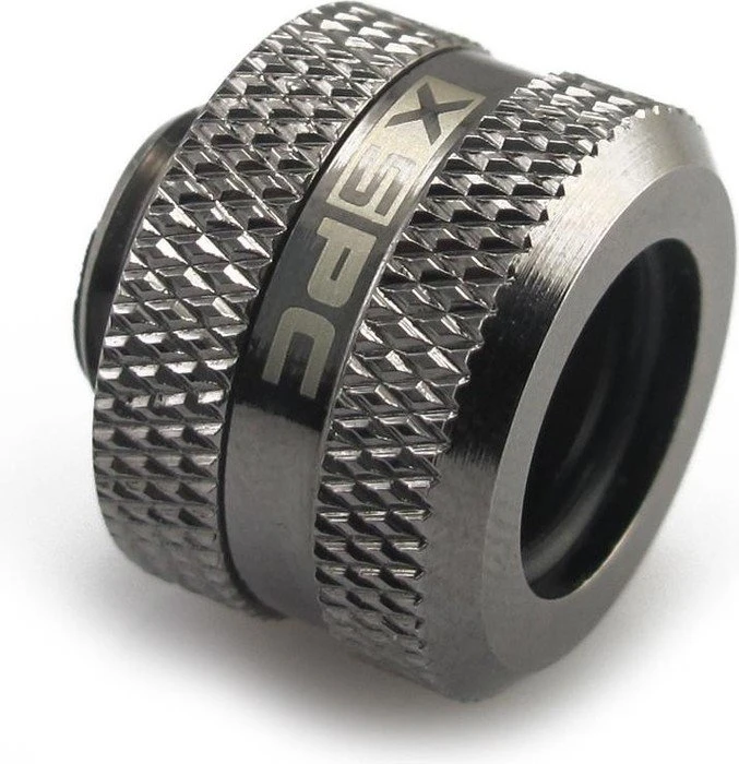 XSPC Rohranschluss G1/4" auf 14/10mm, schwarz verchromt