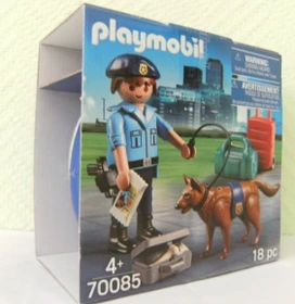playmobil Ostereier Polizist mit Spürhund