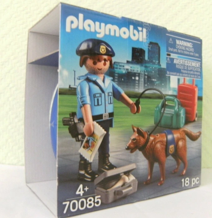 playmobil Ostereier Polizist mit Spürhund