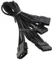 BitFenix Alchemy 4-Pin Molex auf 3x 4-Pin Molex 55cm, sleeved schwarz Vorschaubild